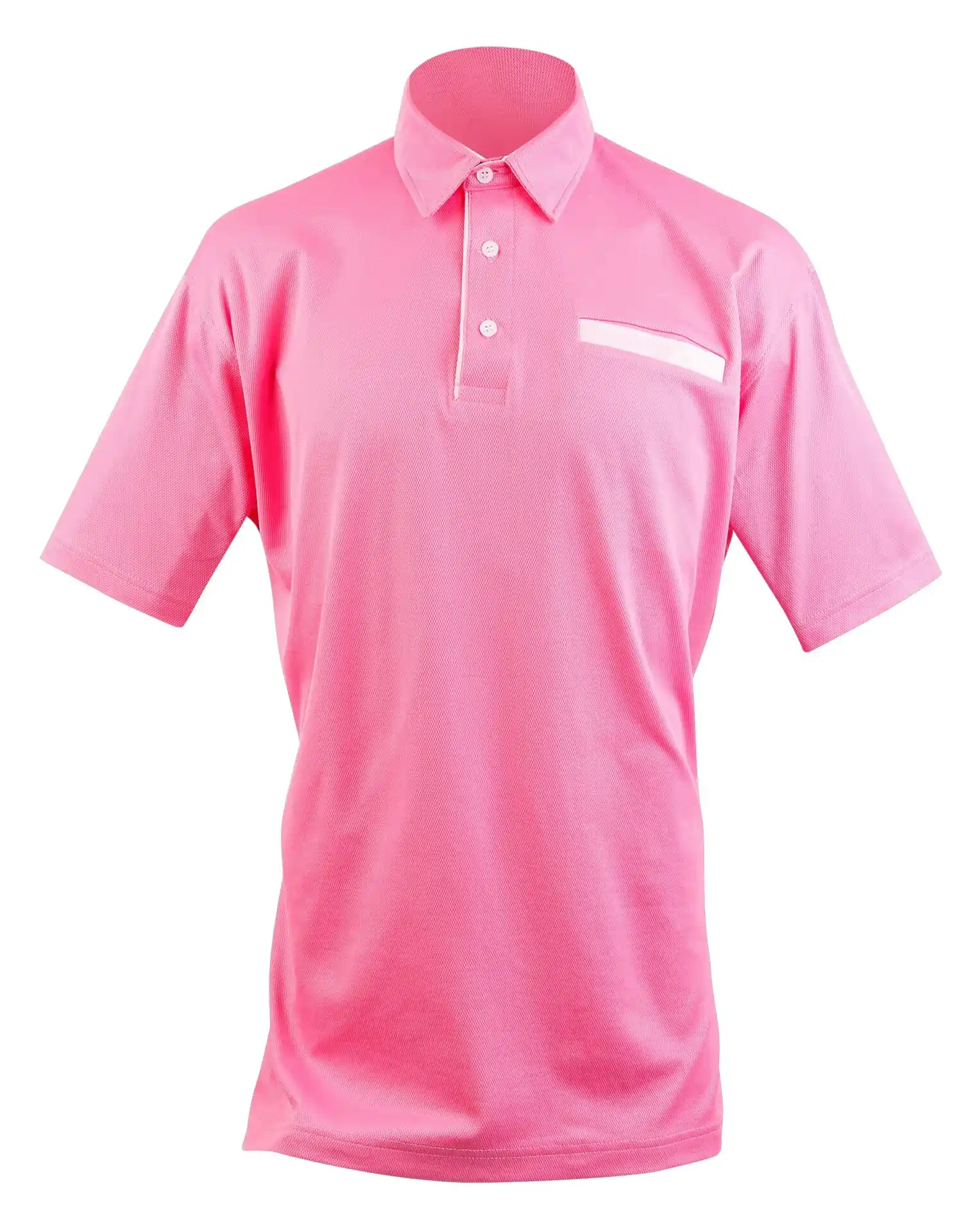 เสื้อโปโลสีชมพูสดใส สไตล์สปอร์ต